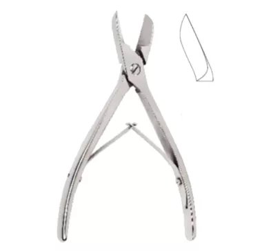 Tijeras para huesos de una sola articulación (cabeza ancha)