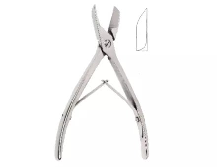 Tijeras para huesos de una sola articulación (cabeza ancha)