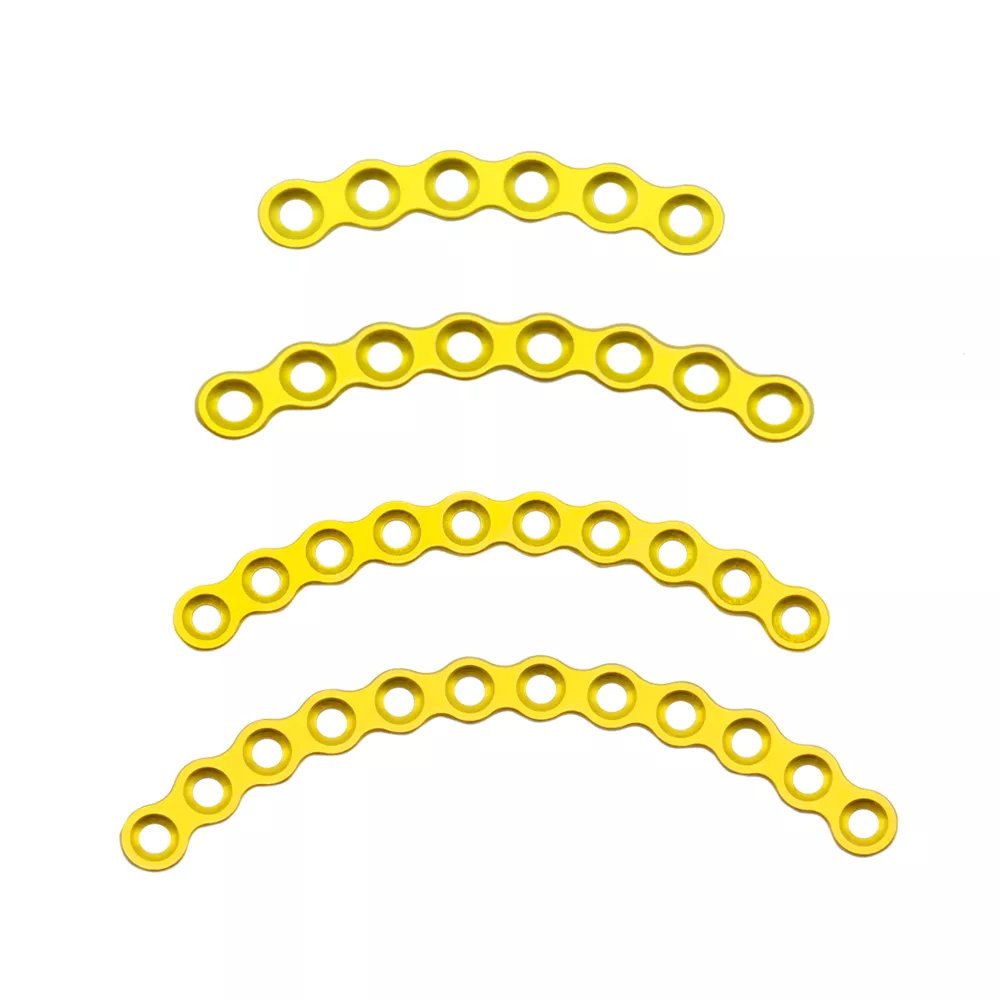 Placa de arco de 1,5 mm Placa maxilofacial