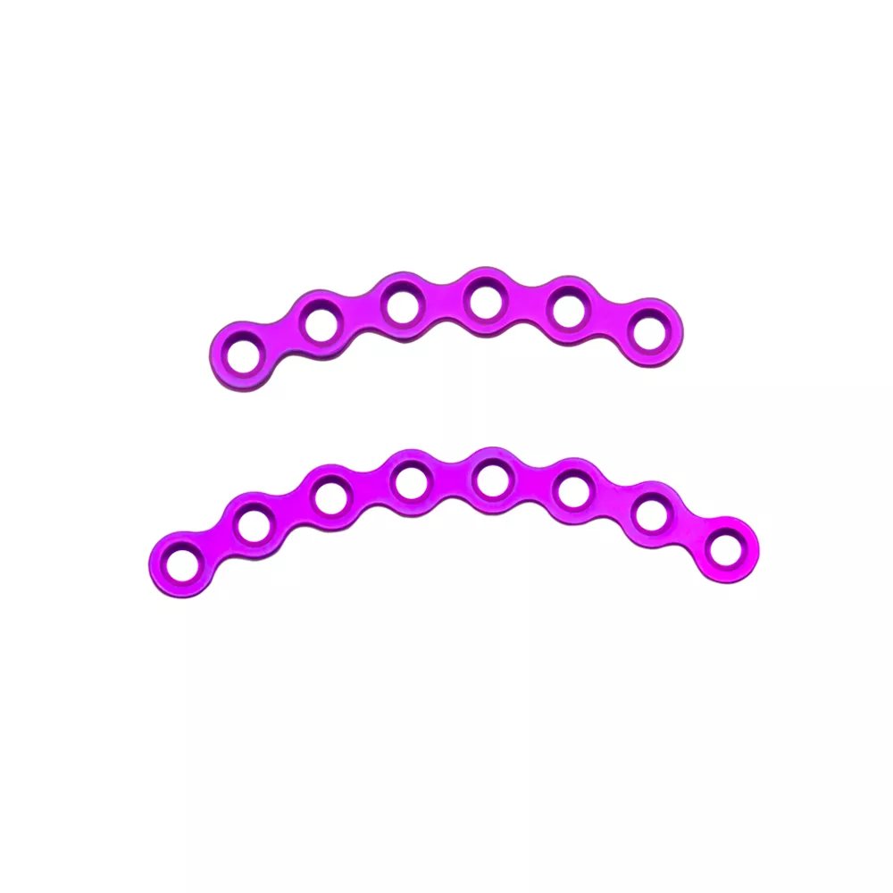 Placa de arco de 2,0 mm Placa maxilofacial