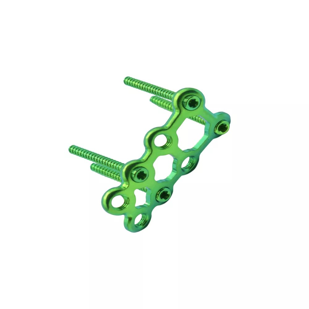Placa de bloqueo de mini puntal de 1.5 mm (ángulo oblicuo)