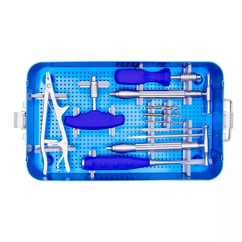 Juego de instrumentos para extracción de tornillos